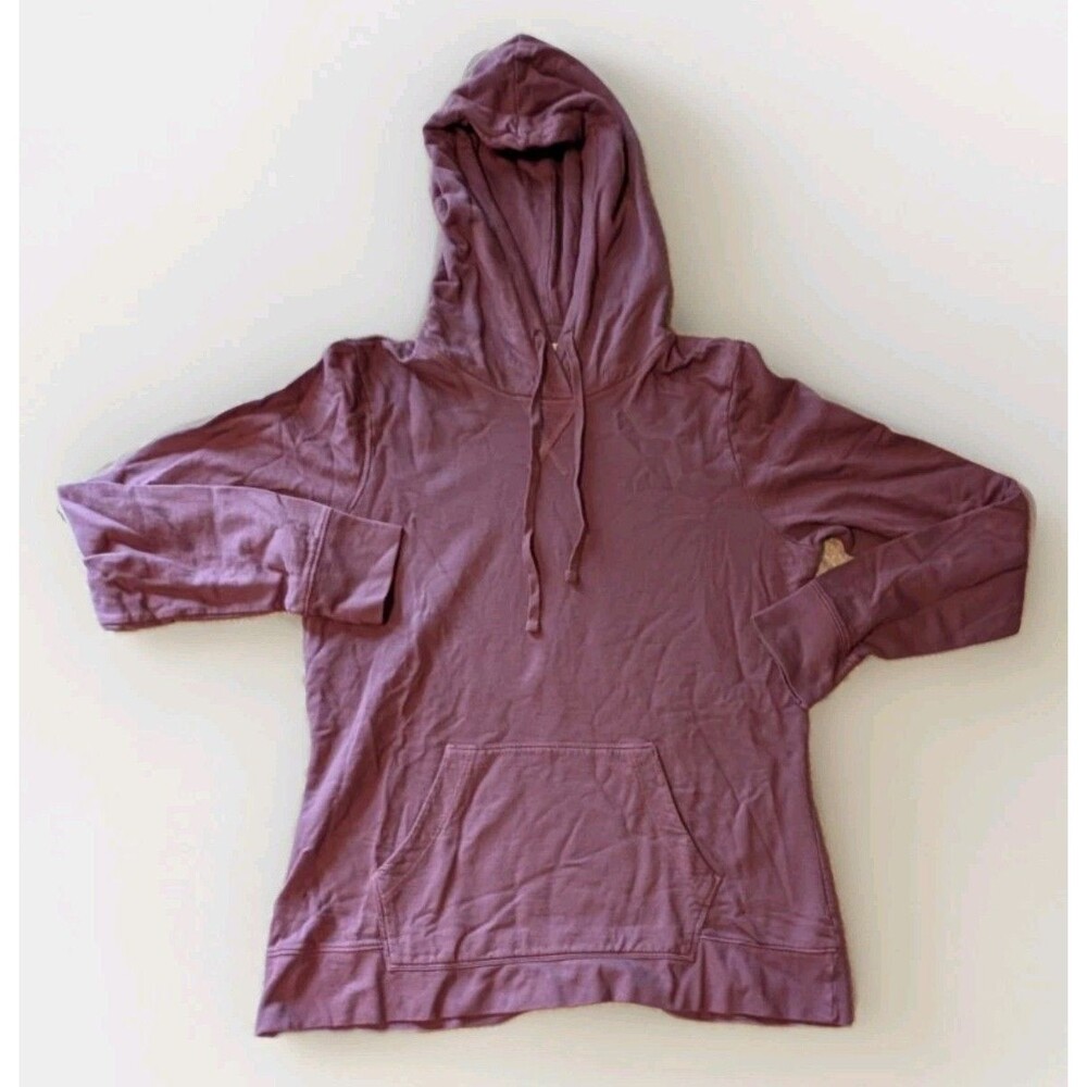 American Giant Womens Sz L Purple Pullover Hoodie USA Made Cotton - Lightly Worn